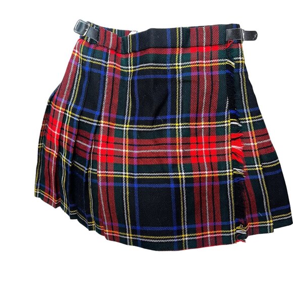 Highland Home Industries Scotland Red Stewart tartan Plaid wool Girls Ki… - Picture 1 of 4